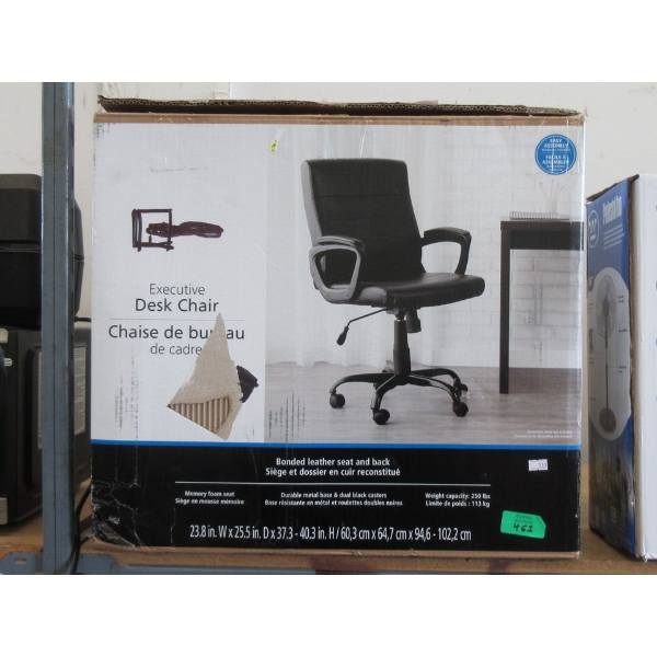 Executive Desk Chair - Bonded Leather Seat & Back