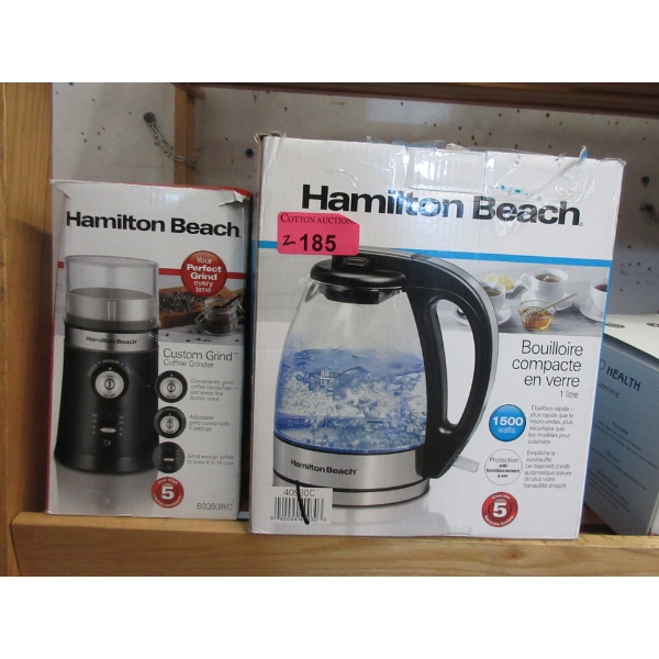 Hamilton Beach Cordless Kettle & Coffee Grinder