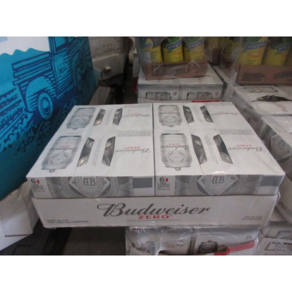 5 Flats of Budweiser Zero Non-Alcohol Beer 