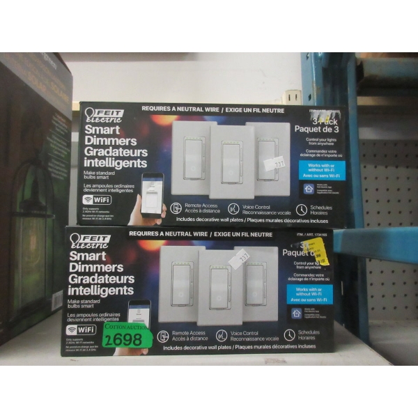 Two 3 Packs of Smart Dimmer Switches 