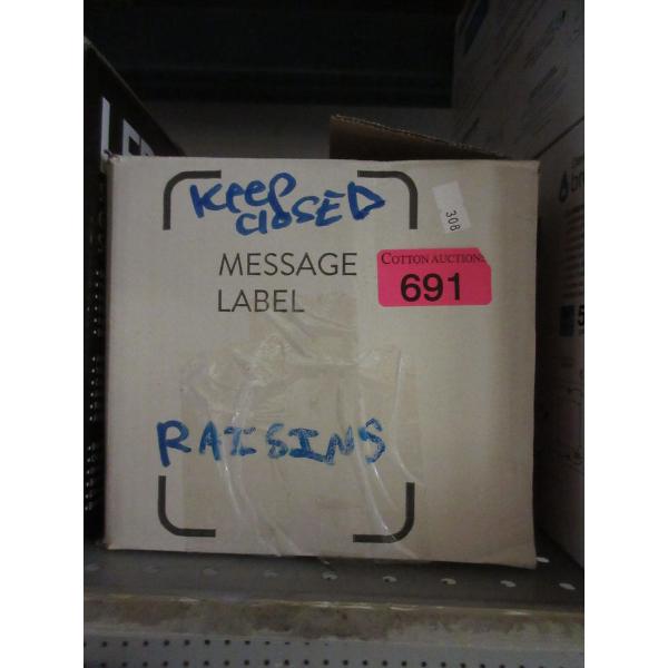 4 kg Box of Raisins - BB: Unknown