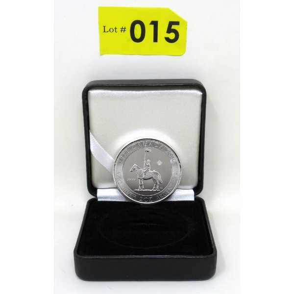2 Oz .9999 Silver 2020 RCMP 100 Anniversary Coin 