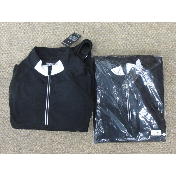 2 New Extreme Series Black & White Golf Shirts - 3XL