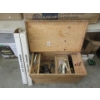 Image 1 : Wood Crate of Tools & 2 Gas Grill Burners