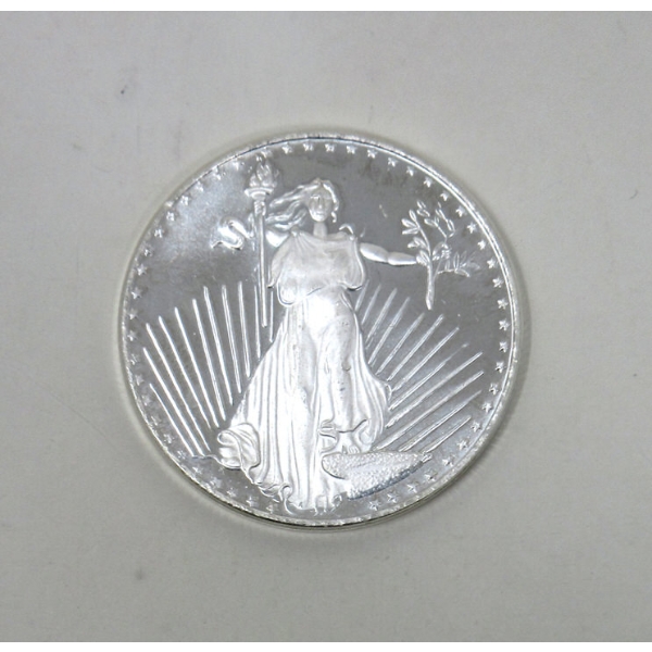 1 Oz .999 Silver St. Gaudens Round 