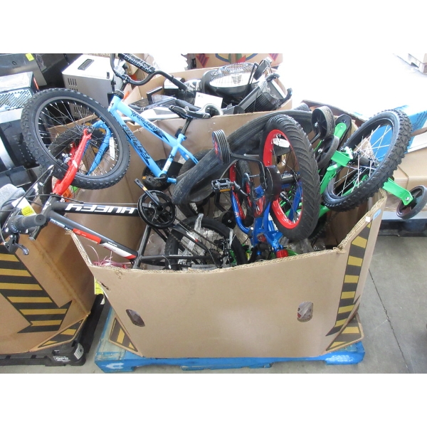 Skid of Assorted Bikes & Parts 