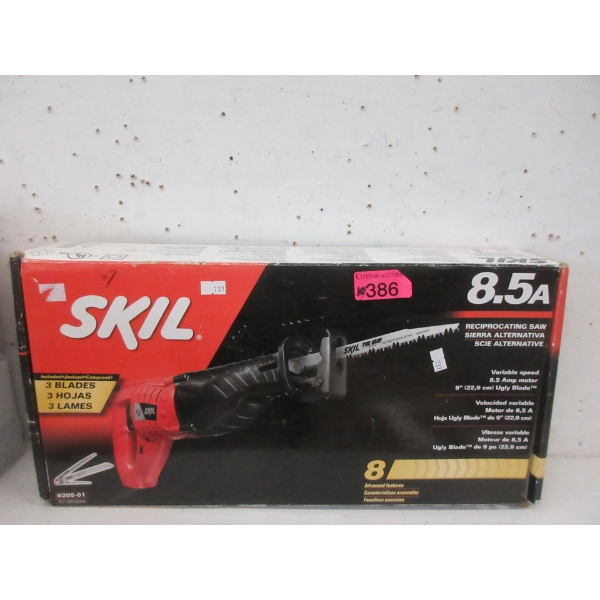 Skil 8.5 A Reciprocating Saw in Box - As Is