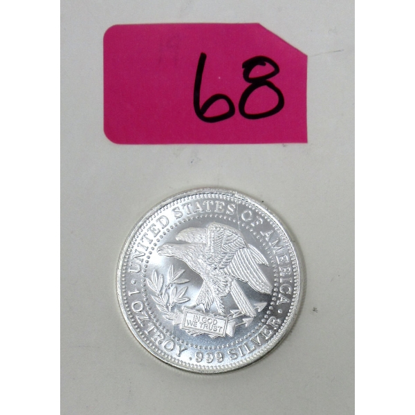 1 Oz .999 Silver USA Eagle Round 