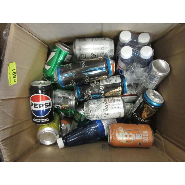 30 Assorted Dented Canned & Bottled Beverages