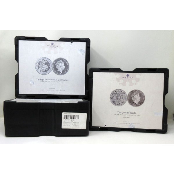 3 Black "Royal Mint" Bullion Boxes