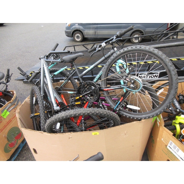 Skid of Assorted Bikes and Bike Parts