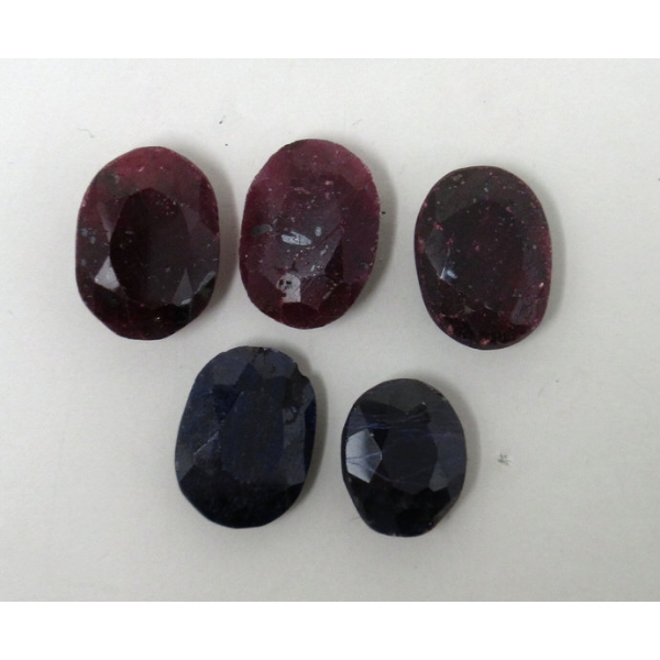 81 CTW of 5 Loose Oval-Shape Gemstones