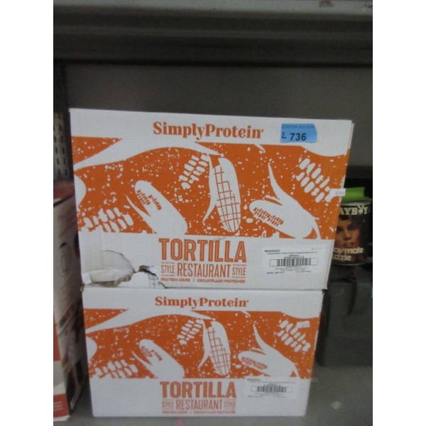 2 Cases of Simply Protein Tortilla Chips - Habanero 
