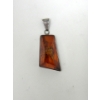 Image 6 : 3 Vintage Sterling Silver Amber Resin Jewelry 