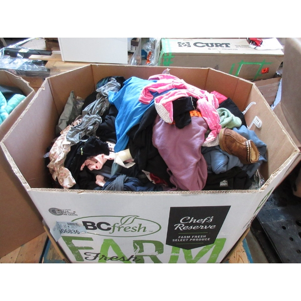 Skid of Overstock & Customer Return Clothing 