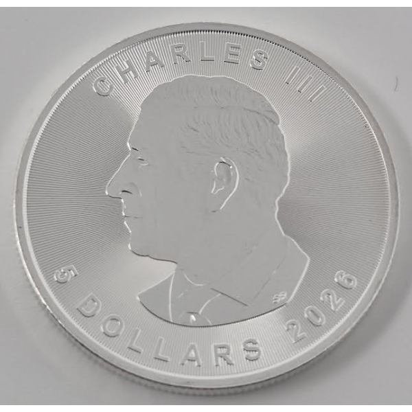 1 Oz .9999 Silver 2026 Canada Maple Leaf Coin