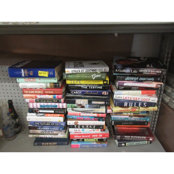30+ Hard Cover Books with Dust Jackets - Variety of Genres 