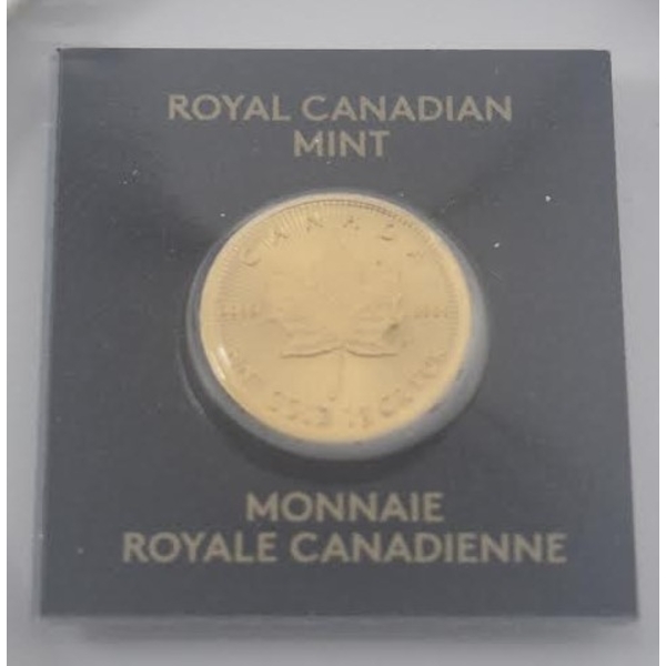 1 Gram .9999 Fine Gold Canada Maple Leaf Coin 