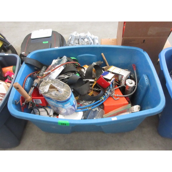 Tote of Tools & Handyman Goods - Preowned - As Is
