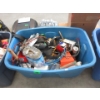 Image 1 : Tote of Tools & Handyman Goods - Preowned - As Is