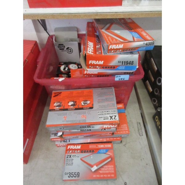 20+ Assorted FRAM Air and Fuel Filters
