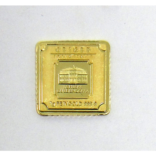 1 Gram .9999 Fine Gold Geiger Mint Bar 