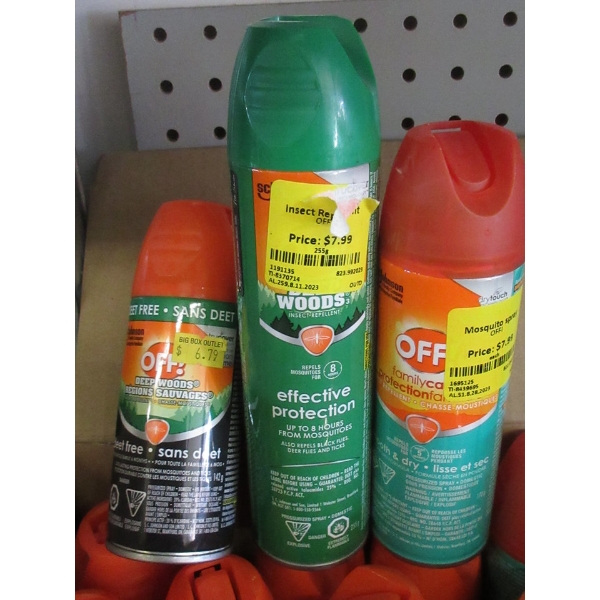 25+ Assorted  OFF! Mosquito Spray