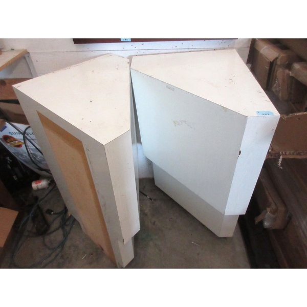 2 Triangular Display Stands - 19" D x 32" W x 40" T