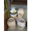 Image 1 : 4 Assorted New Glazed Pottery Vases