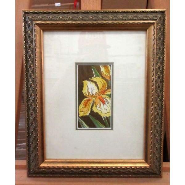 Original S. Barnet Ink & Watercolour Painting 