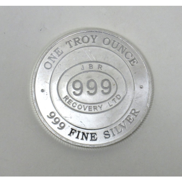 1 Oz .999 Silver JBR Ethically Sourced Round