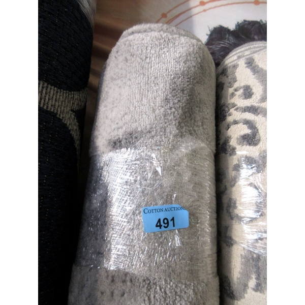 6' x 8' Grey Patterned Low Pile Area Carpet
