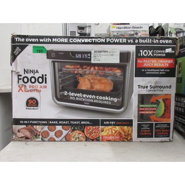 Ninja Foodi XL Pro Air Fryer Oven - 1800 Watts