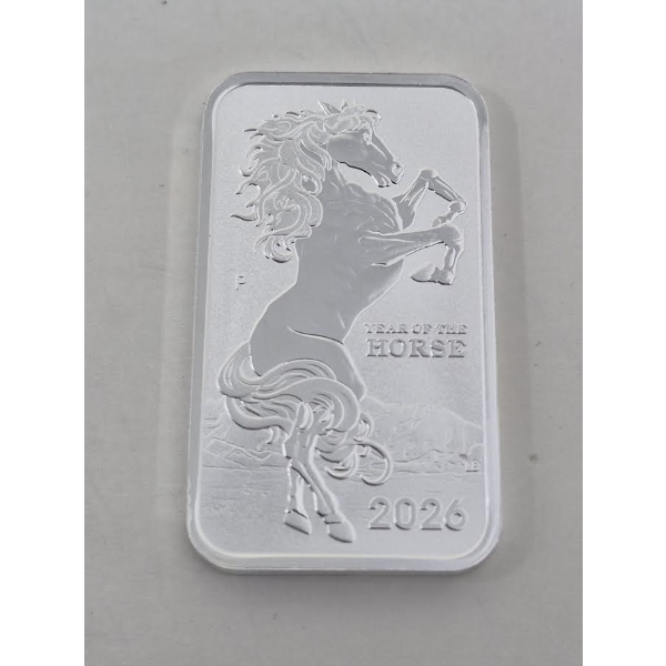 1 Oz .9999 Silver Year of the Horse Legal Tender Coin 