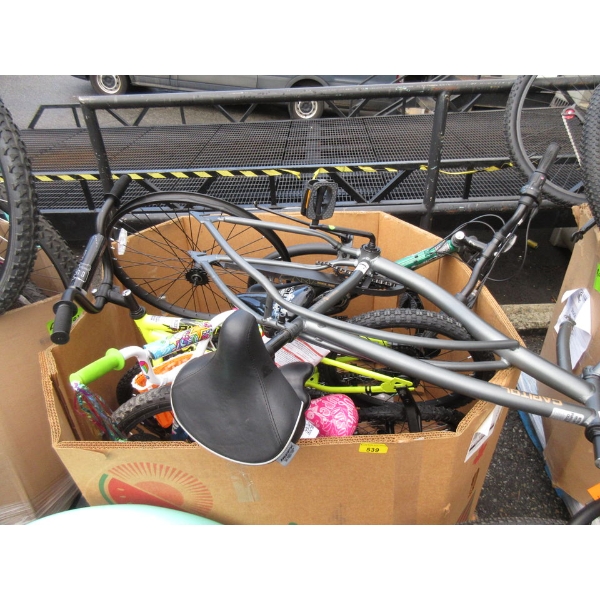 Skid of Assorted Bikes and Bike Parts