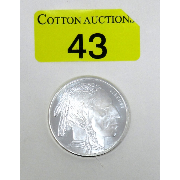 1 Oz .999 Silver Golden State Mint Round 
