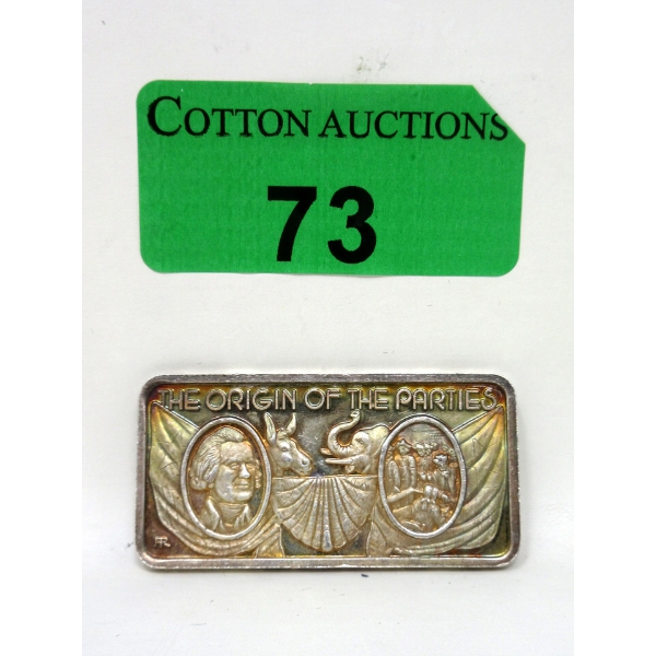 1 Oz .999 Silver Americas Greatest Events: Battle for White House Bar 