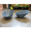 Image 1 : 2 Sets of 2 New Dowan Ceramic Slanted Salad Bowls
