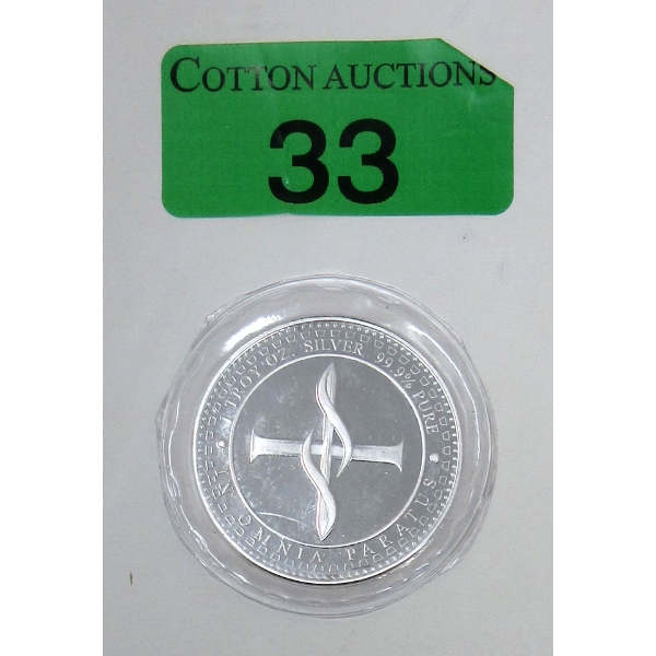 1 Oz .999 Silver Scottsdale Lion Mint Round 