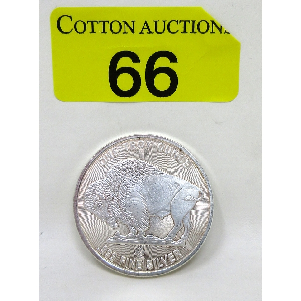 1 Oz .999 Silver Buffalo/Liberty Round 