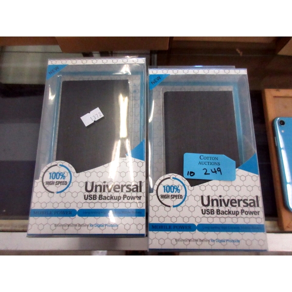 10 Universal USB Power Banks - Black