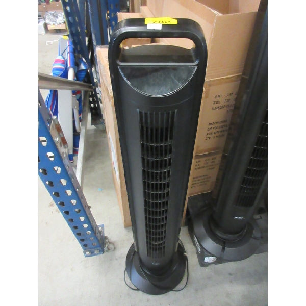 Black Seville Oscillating Tower Fan - No Remote