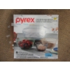 Image 1 : Pyrex 4 Piece Glass Mixing Bowl Set with Lids