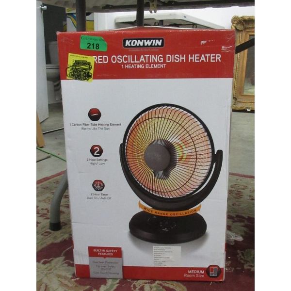 Konwin Infrared Oscillating Dish Heater