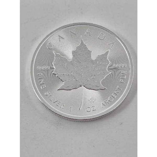 1 Oz .9999 Silver 2025 Canada Maple Leaf Coin