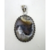 Image 2 : 2 Large .925 Silver Gemstone Pendants