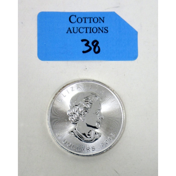 1 Oz .9999 Silver 2015 Canada Maple Leaf Coin