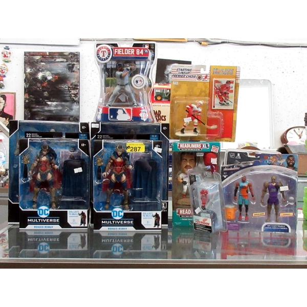 10 Piece Lot of Marvel Multiverse & Sports Figurines