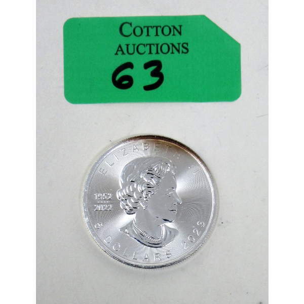 1 Oz .9999 Silver 2023 Canada Maple Leaf Coin 