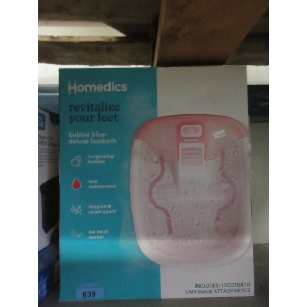 Homedics Bubble Bliss Deluxe Foot Bath